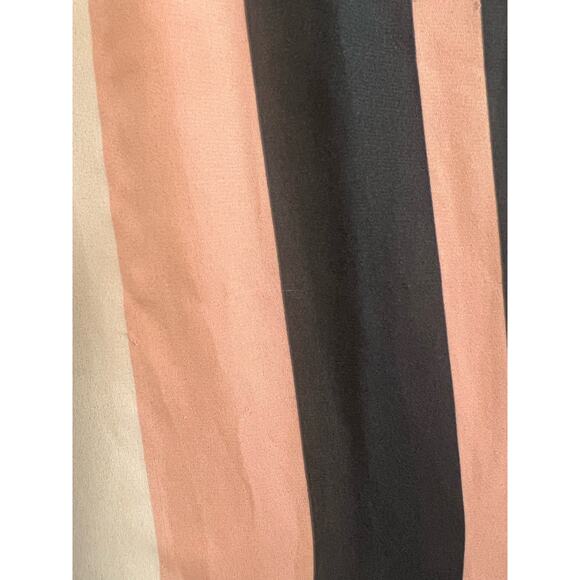 LOFT Women’s Blue Pink Stripe Sleeveless Ruffle High Neck Blouse Size Small - Picture 5 of 9